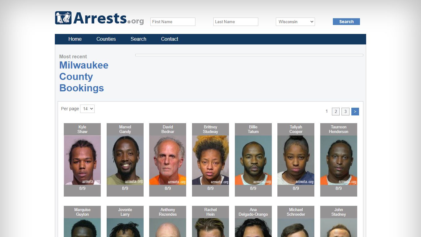 Milwaukee County Arrests and Inmate Search